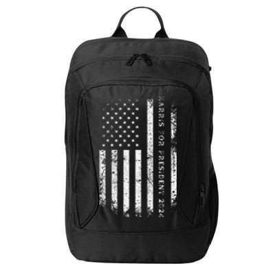 Support Kamala Harris For President 2024 Us Flag City Backpack