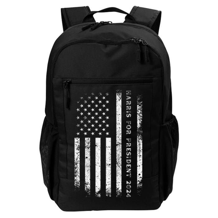 Support Kamala Harris For President 2024 Us Flag Daily Commute Backpack