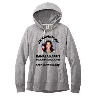 Simple Kamala Harris 2024 Walz Era Equality Inauguration Day Women's Fleece Hoodie