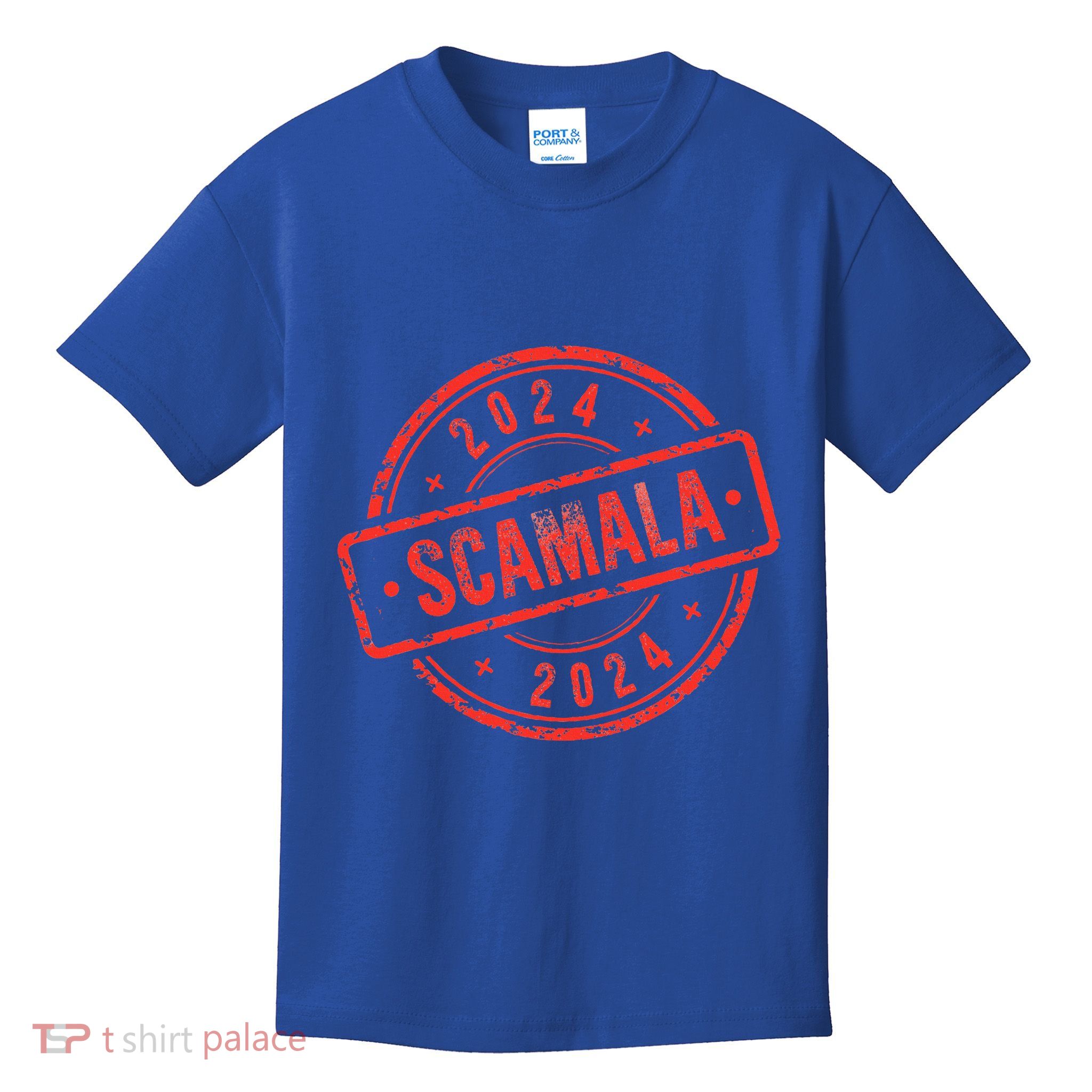 Scamala Kamala Harris Unmasked 2024 Kids T-Shirt