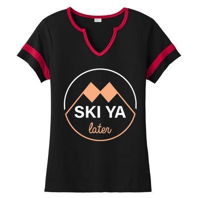 Ski Ya Later Ladies Halftime Notch Neck Tee