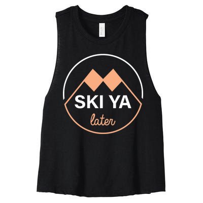 Ski Ya Later Women's Racerback Cropped Tank