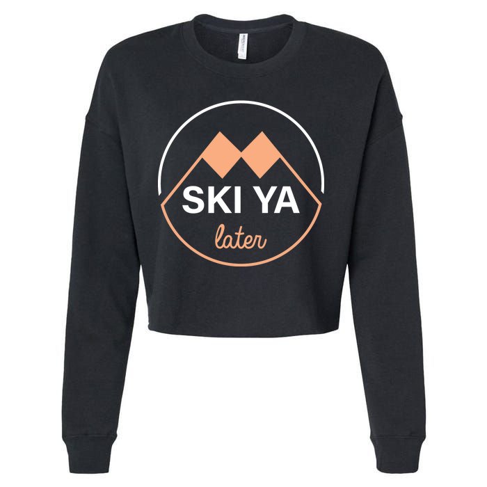 Ski Ya Later Cropped Pullover Crew