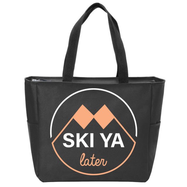 Ski Ya Later Zip Tote Bag