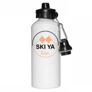 Ski Ya Later Aluminum Water Bottle