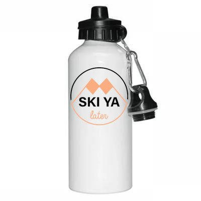 Ski Ya Later Aluminum Water Bottle 