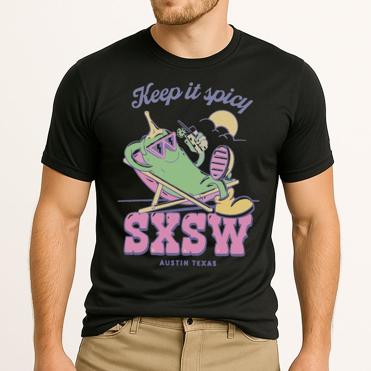 Sxsw Keep It Spicy Austin Texas Cooling Performance Crew T-Shirt
