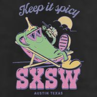 Sxsw Keep It Spicy Austin Texas Adult Drive Performance Visor