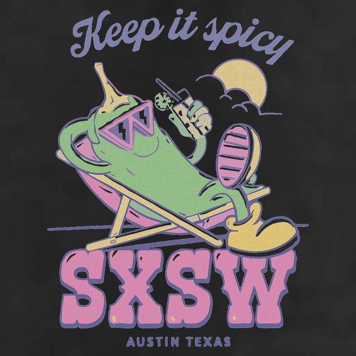 Sxsw Keep It Spicy Austin Texas Adult Drive Performance Visor