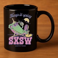 Sxsw Keep It Spicy Austin Texas 11oz C Handle Ceramic Mug