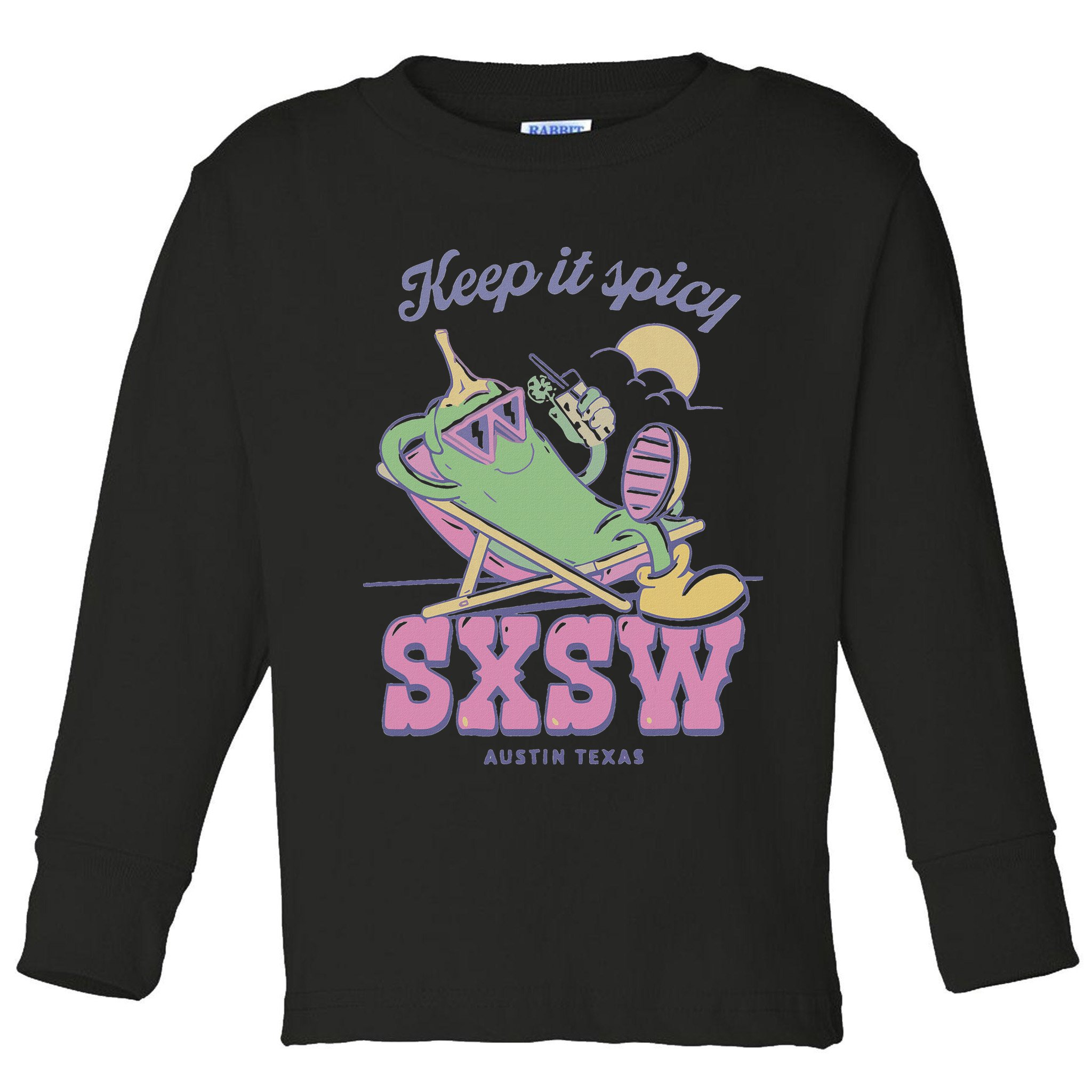 Sxsw Keep It Spicy Austin Texas Toddler Long Sleeve Shirt