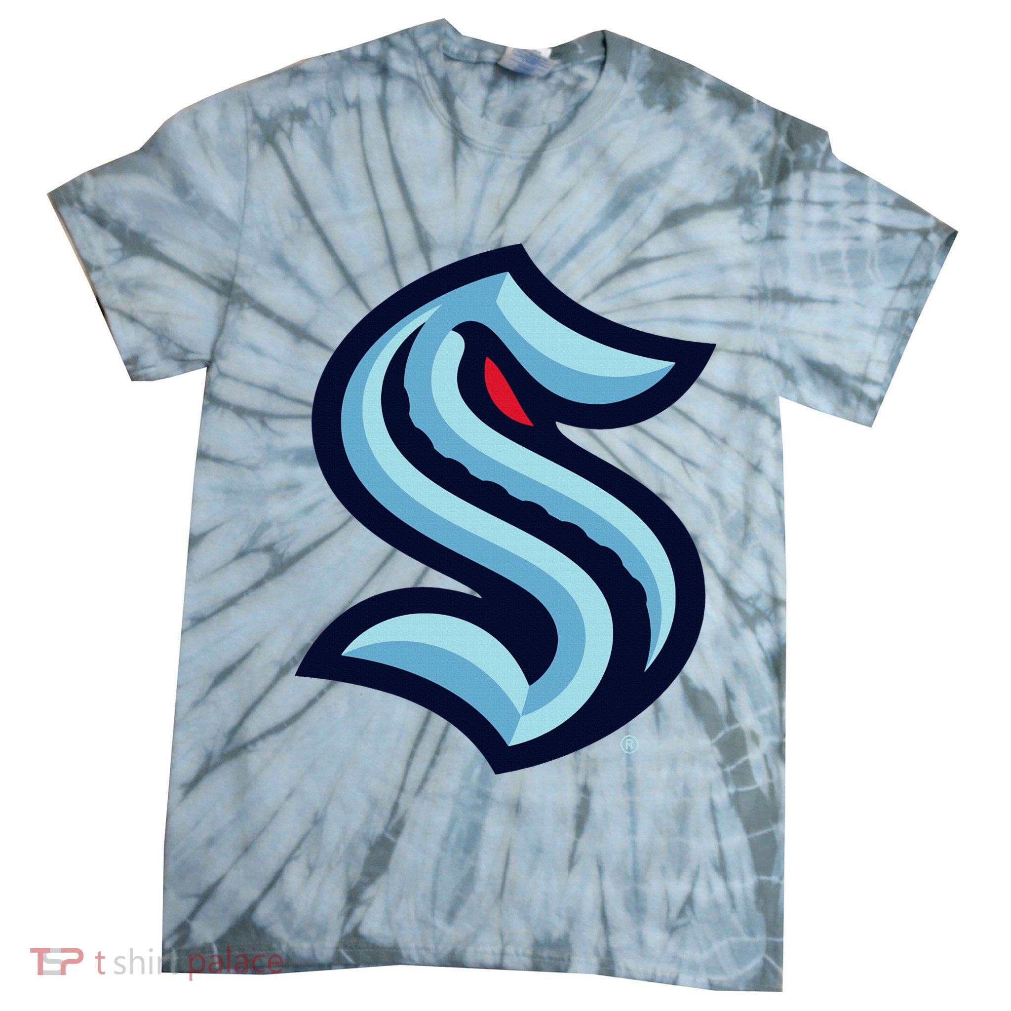 Seattle Kraken Icon Tie-Dye T-Shirt