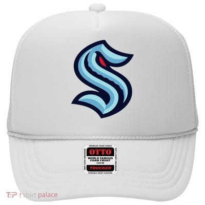 Seattle Kraken Icon High Crown Mesh Back Trucker Hat