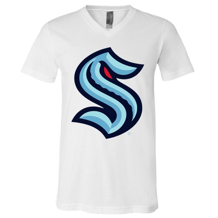 Seattle Kraken Icon V-Neck T-Shirt