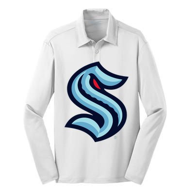 Seattle Kraken Icon Silk Touch Performance Long Sleeve Polo