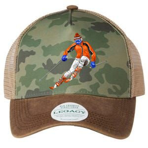 Skiing Downhill Legacy Tie Dye Trucker Hat