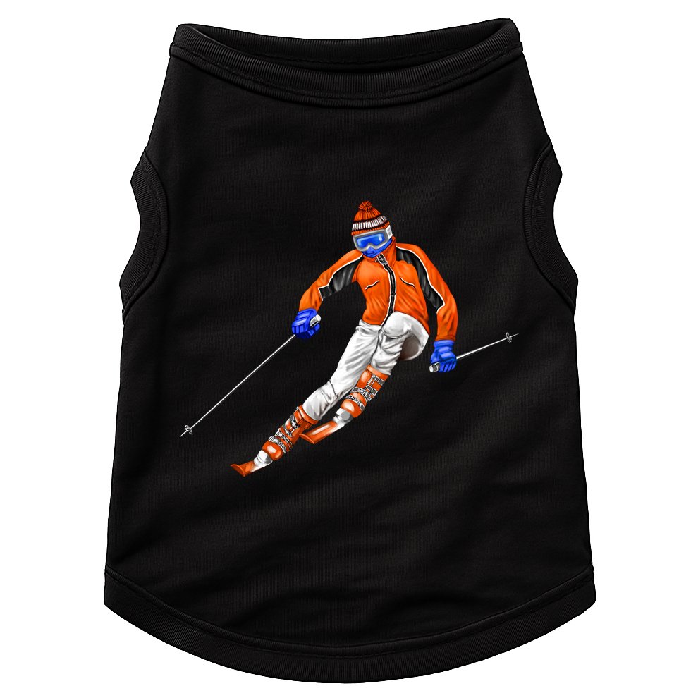Skiing Downhill Doggie Tank