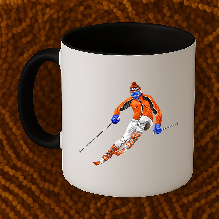 Skiing Downhill Mug