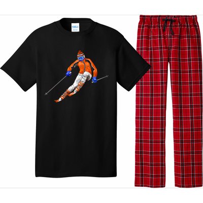 Skiing Downhill Pajama Set