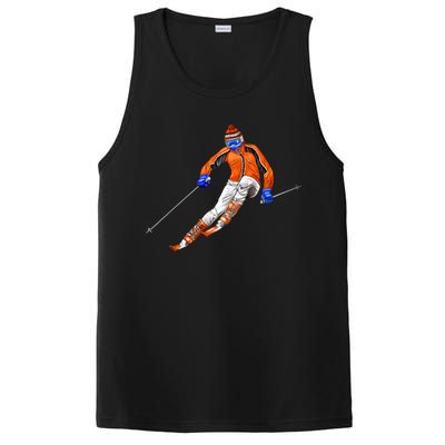 Skiing Downhill PosiCharge Competitor Tank