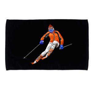 Skiing Downhill Microfiber Hand Towel