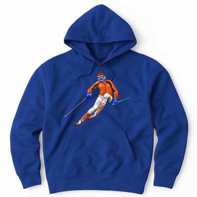 Skiing Downhill Hoodie