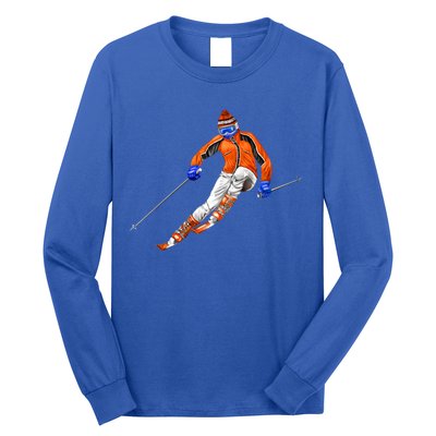 Skiing Downhill Long Sleeve Shirt