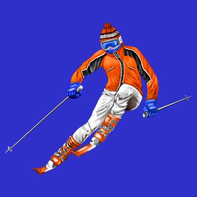 Skiing Downhill T-Shirt