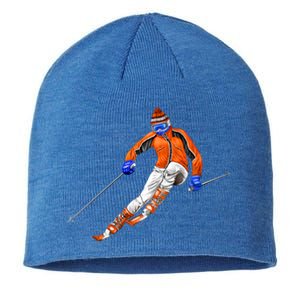 Skiing Downhill Sustainable Beanie