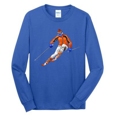 Skiing Downhill Tall Long Sleeve T-Shirt