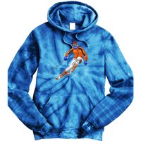 Skiing Downhill Tie Dye Hoodie