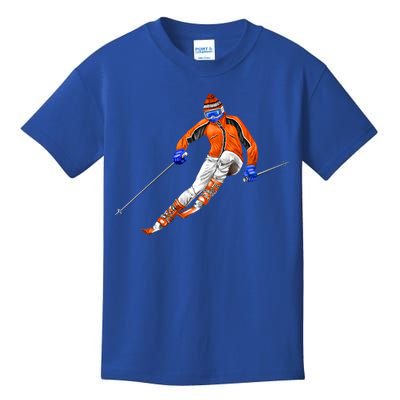 Skiing Downhill Kids T-Shirt