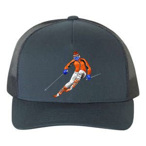 Skiing Downhill Yupoong Adult 5-Panel Trucker Hat