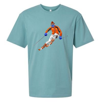 Skiing Downhill Sueded Cloud Jersey T-Shirt