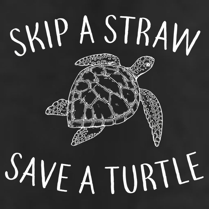 Skip A Straw Save A Turtle 7 Panel Mesh Trucker Snapback Hat
