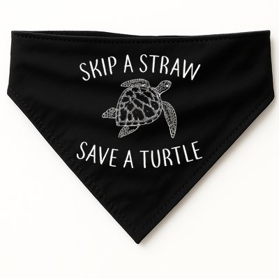 Skip A Straw Save A Turtle USA-Made Doggie Bandana