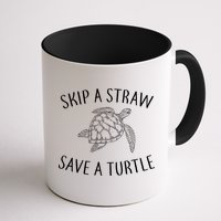 Skip a Straw Save a Turtle Mug