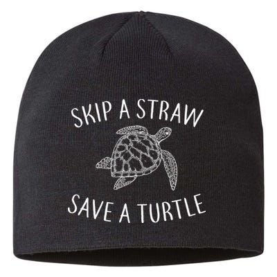 Skip A Straw Save A Turtle Sustainable Beanie