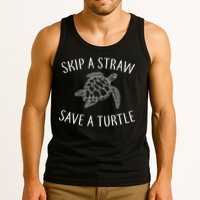 Skip a Straw Save a Turtle Tank Top