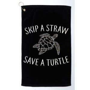 Skip a Straw Save a Turtle Platinum Collection Golf Towel