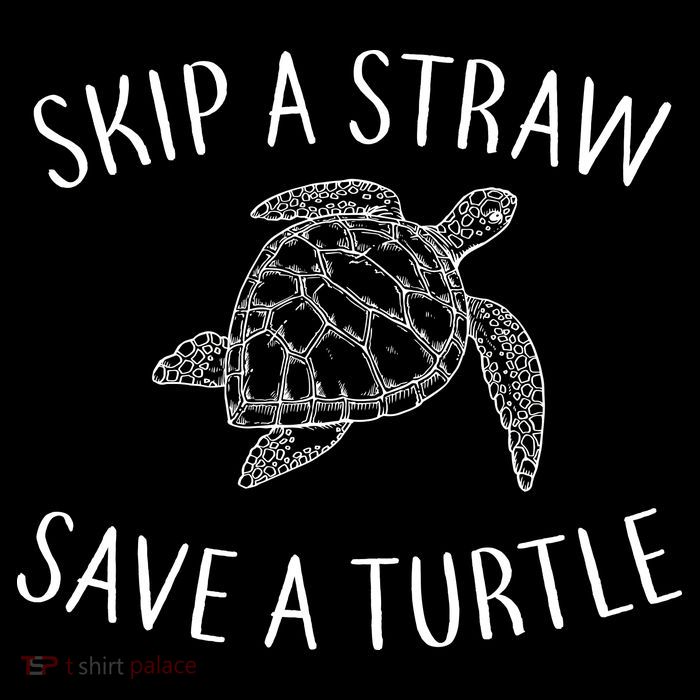 Skip A Straw Save A Turtle Crop Top
