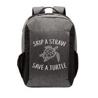 Skip a Straw Save a Turtle Vector Backpack