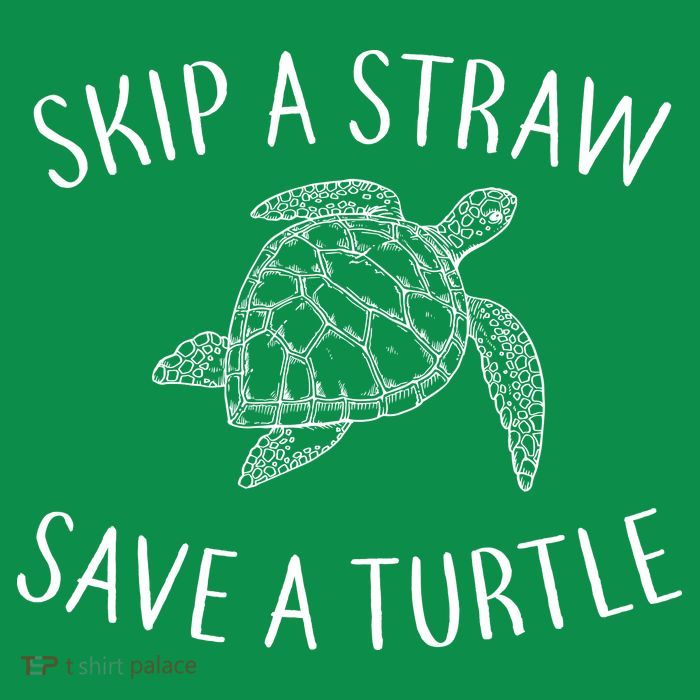 Skip a Straw Save a Turtle Poster