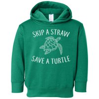 Skip a Straw Save a Turtle Toddler Hoodie