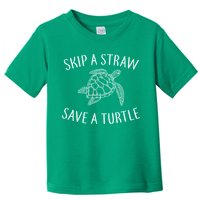 Skip A Straw Save A Turtle Toddler T-Shirt
