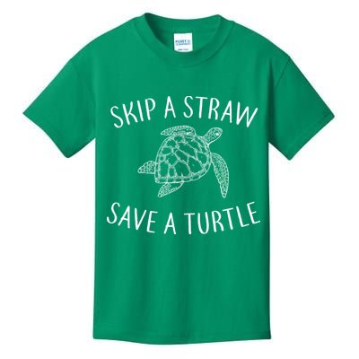 Skip A Straw Save A Turtle Kids T-Shirt