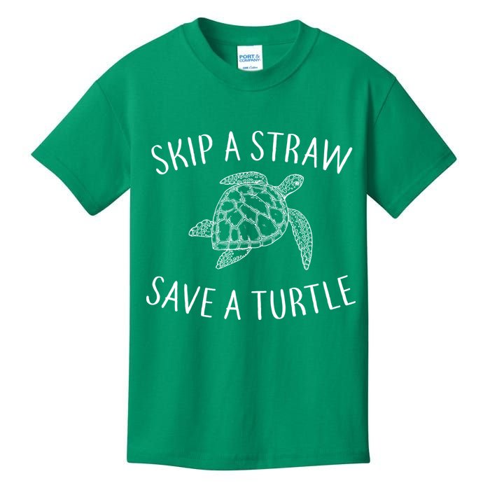 Skip A Straw Save A Turtle Kids T-Shirt