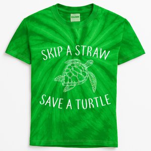 Skip a Straw Save a Turtle Kids Tie-Dye T-Shirt