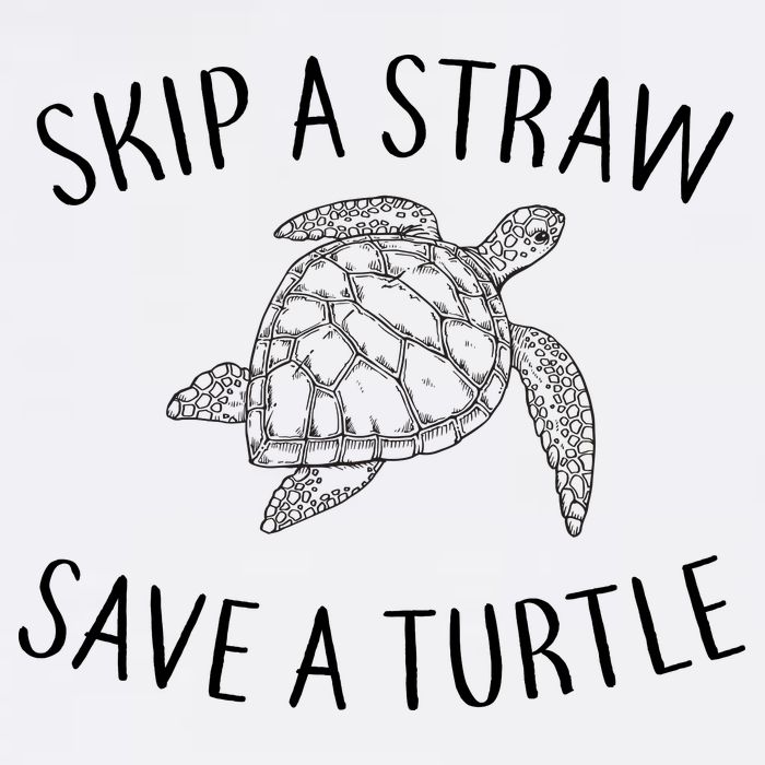 Skip A Straw Save A Turtle Garment-Dyed Sweatshirt