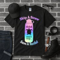 Skip A Straw Save A Turtle Sksksks Tall T-Shirt
